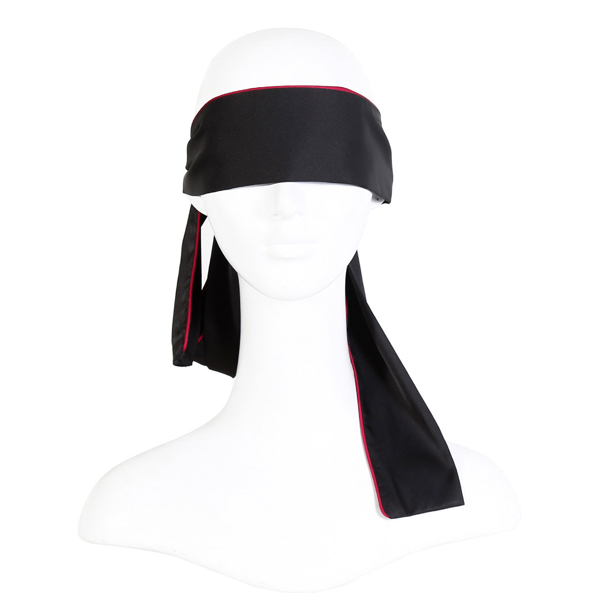 Silk Black Eye Mask for Bondage Play