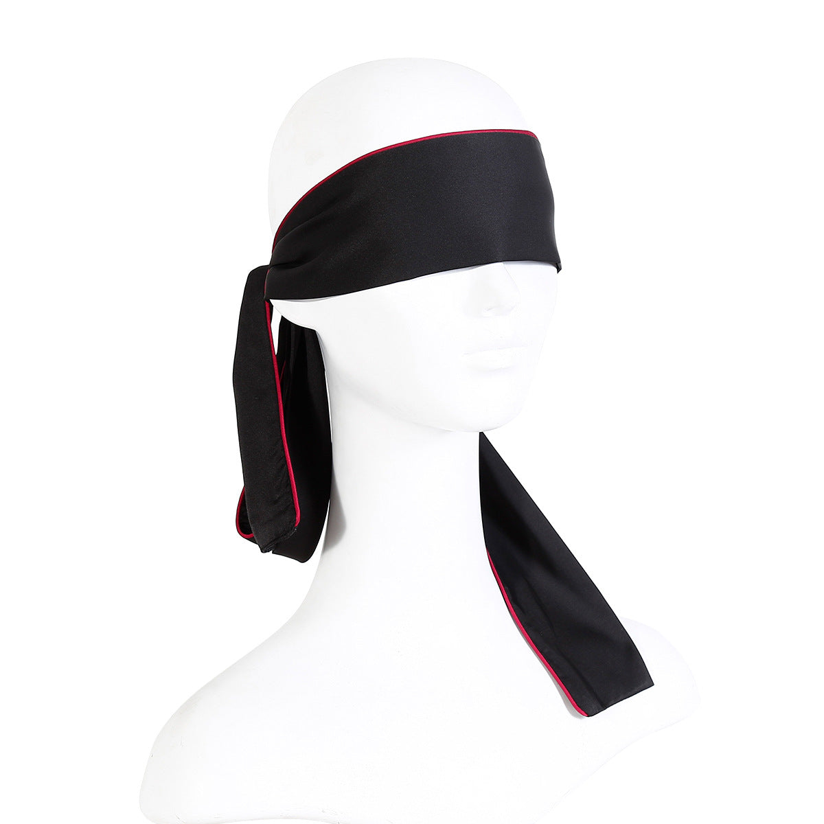 Silk Black Eye Mask for Bondage Play