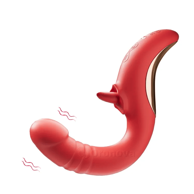 Thrusting G Spot Vibrator with Licking Pattern