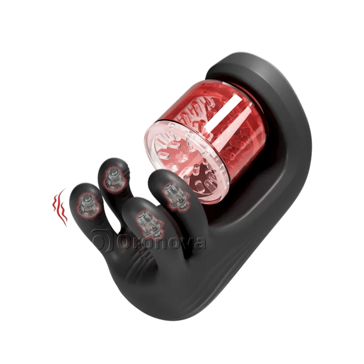 Male Masturbator Penis Massager – 360° Tongue Licking, 9 Rotation, Clamping & Vibration Modes