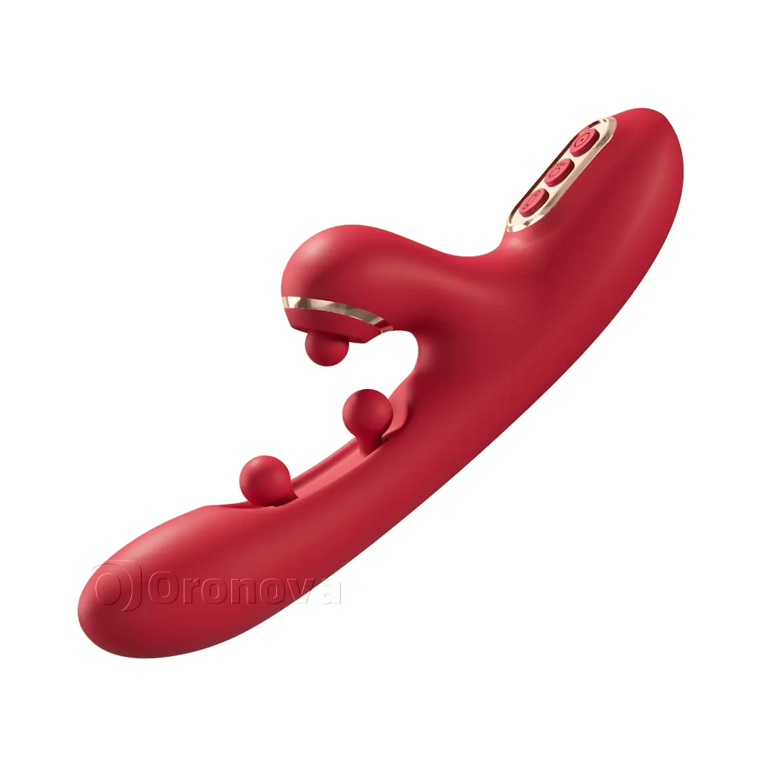 3-in-1 Vibrating Wand with Dual-Ball Pinching & Rhythmic Tapping 3 Functions, Independent Control