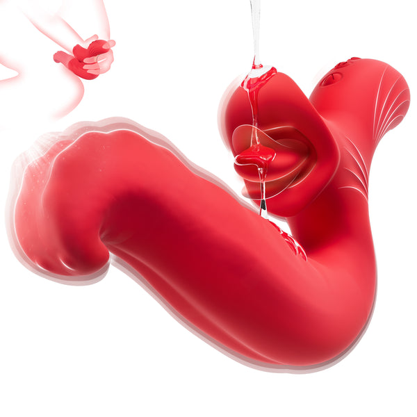 Rotating Tongue Vibrator – 10 Modes for Clitoral & Nipple Stimulation