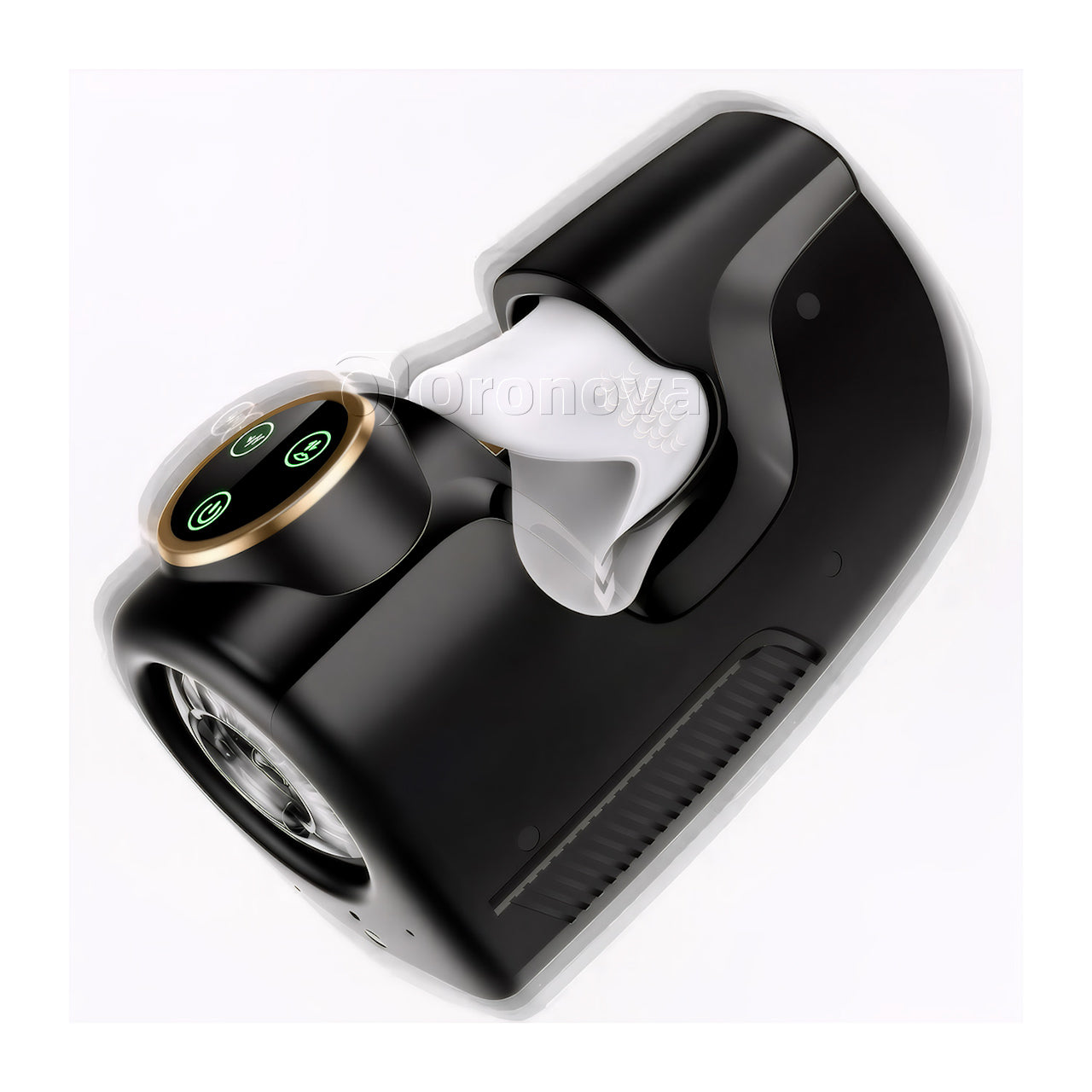 3-in-1 Male Pleasure Device，10Vibration、10Thrusting、10Clenching Modes、Switch Freely.