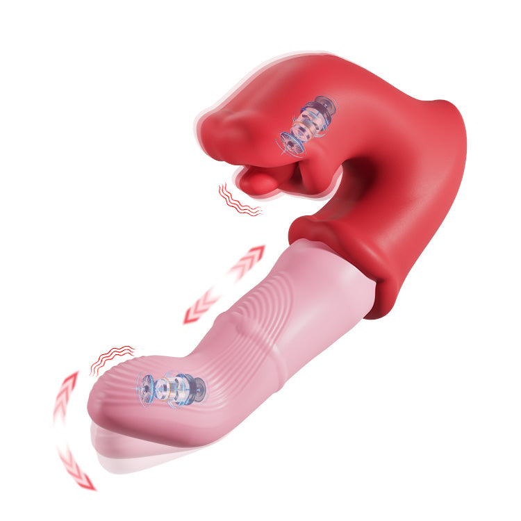 G-Spot & Clitoral Pleasure Vibrator – Tongue Licking, Waterproof