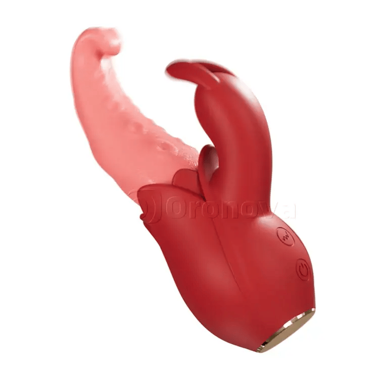 Tongue vibrator 10 modes, dual point stimulation, silent design