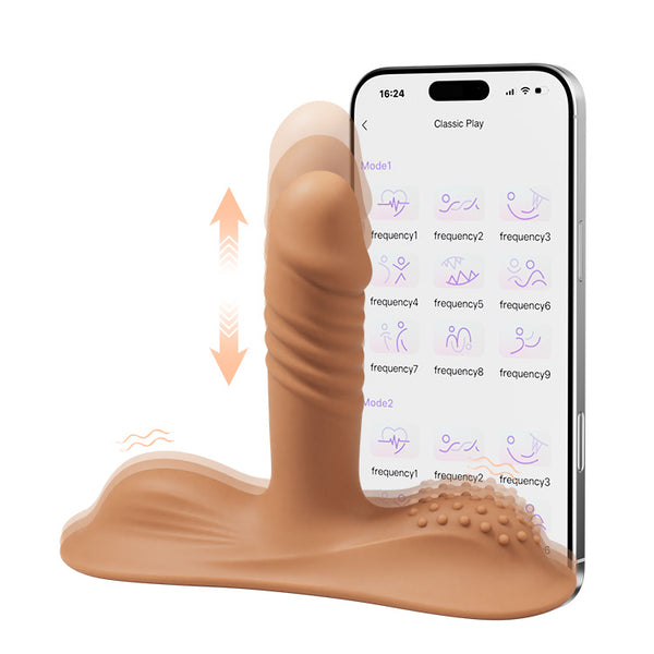 Female ride vibrating dildo, G-spot anal stimulation, suitable for couples