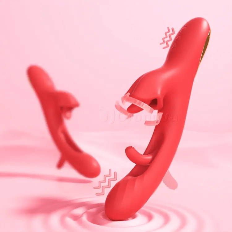 G Spot Tongue Licking Vibrator with Flapping & Rotating