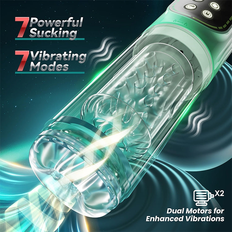 9-in-1 Male Masturbator with 7 Licking, Thrusting & Suction Modes