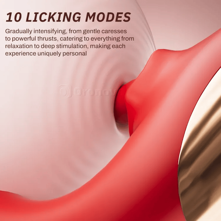 Thrusting G Spot Vibrator with Licking Pattern