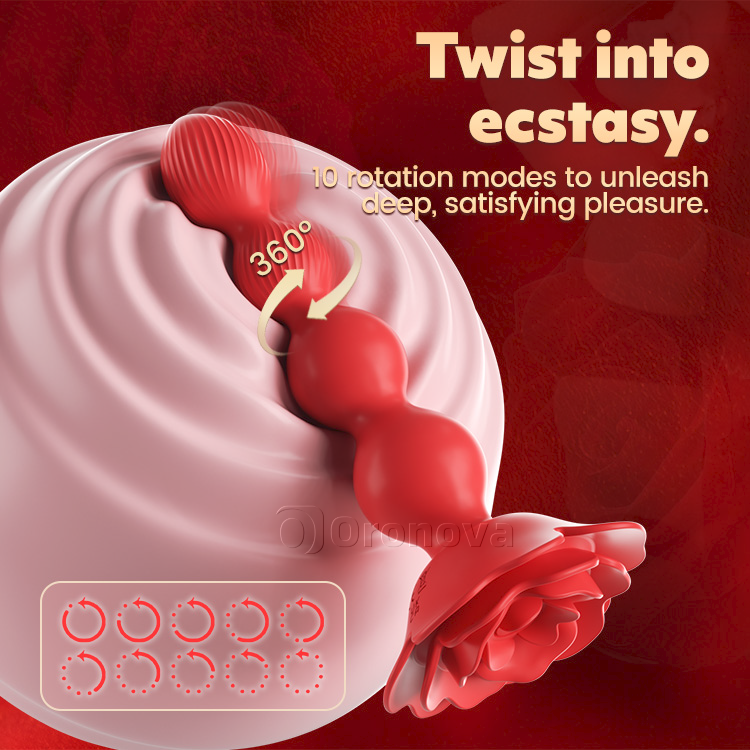Anal Bead Vibrator with 10 Vibrations