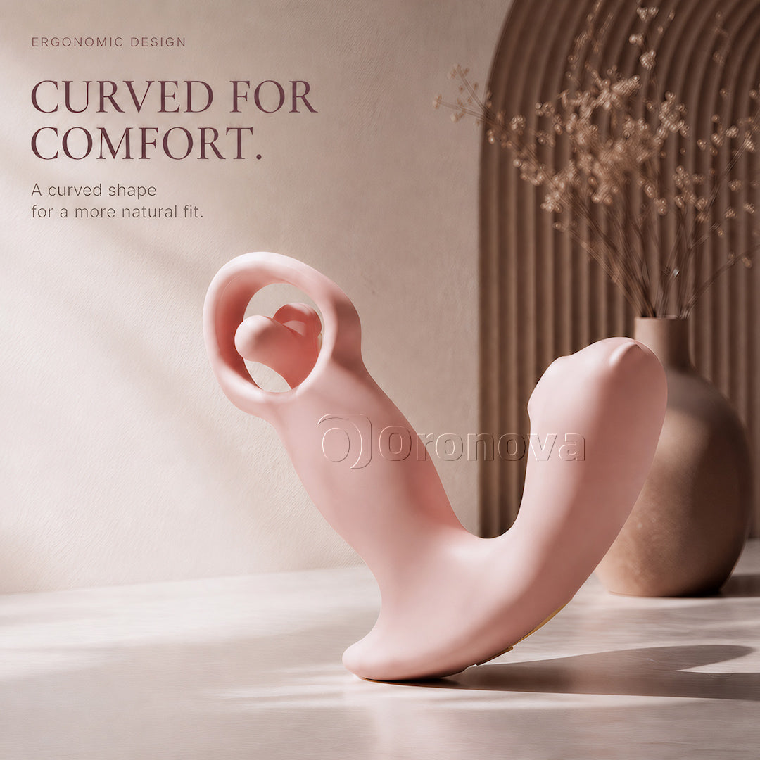Three-in-one smart APP rotary vibration airflow pulse vibrator