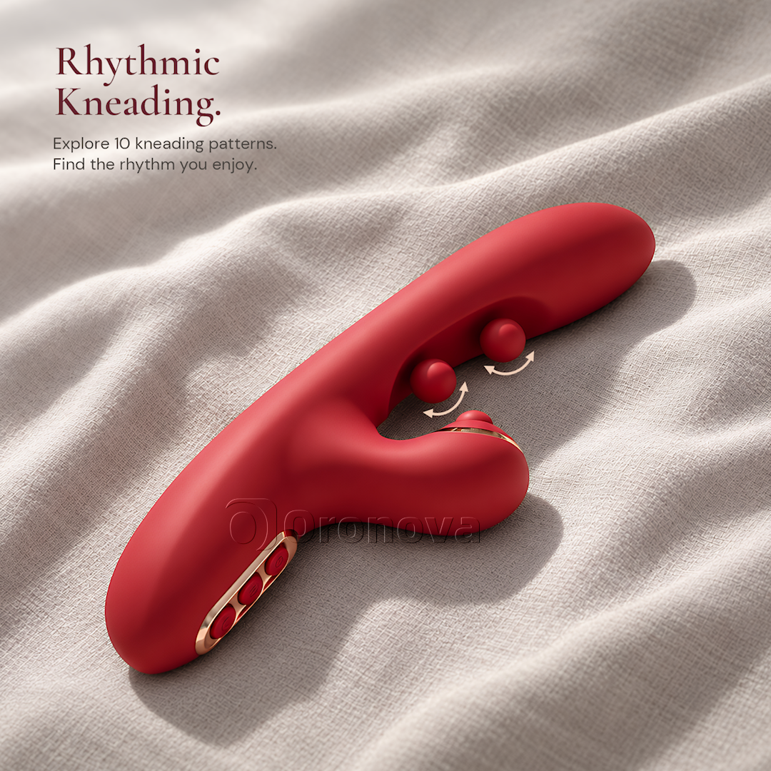 3-in-1 Vibrating Wand with Dual-Ball Pinching & Rhythmic Tapping 3 Functions, Independent Control