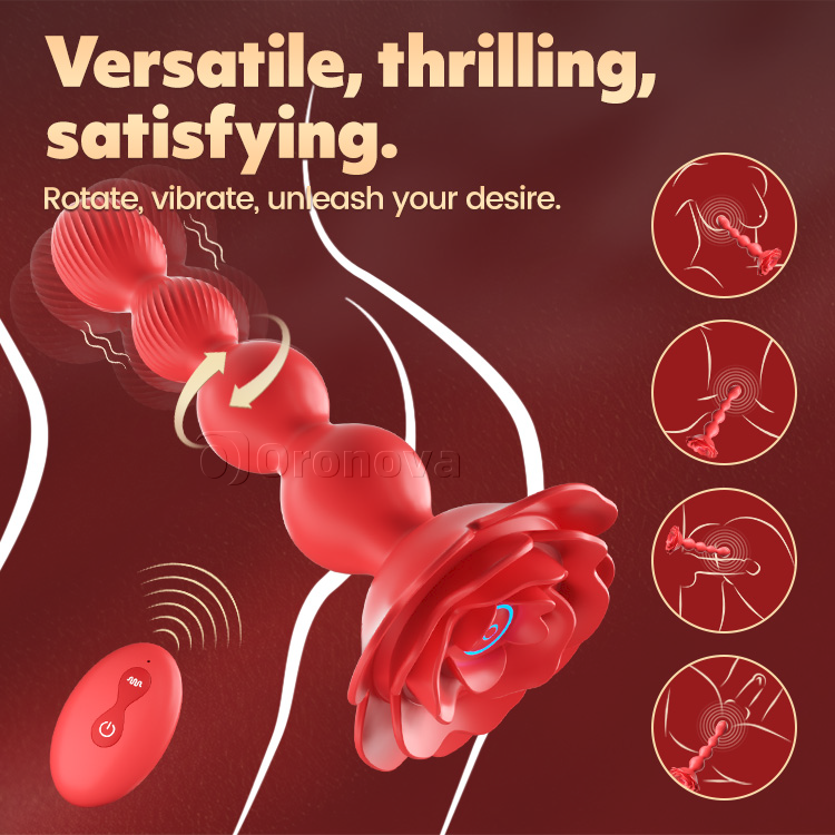 Anal Bead Vibrator with 10 Vibrations