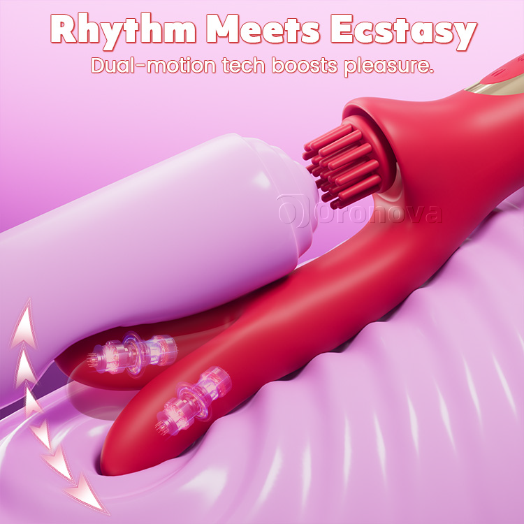 3-in-1 Come-Hither Rabbit Vibrator with Tickling Vibration