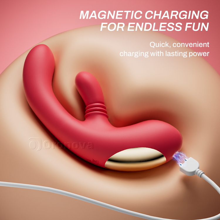 Ultimate Dual Stimulation: Rotating Clitoral Teaser & Thrusting G-Spot Vibrator