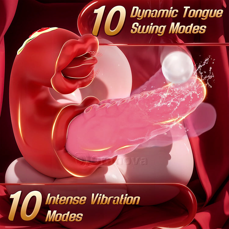 2-in-1 Octopus Vibrator with Teasing Tongue & 10 Vibration Modes