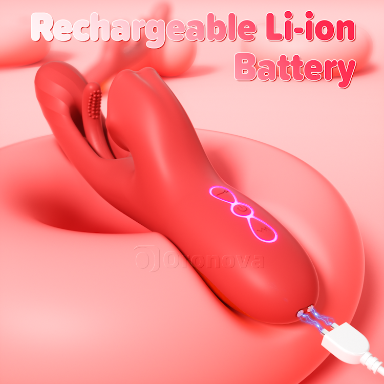 G Spot Tongue Licking Vibrator with Flapping & Rotating