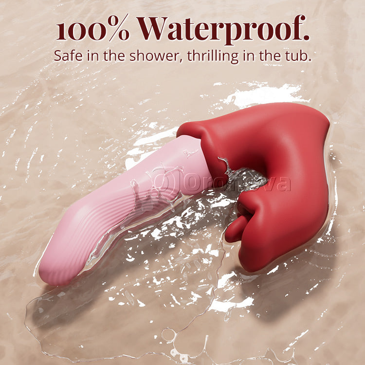 G-Spot & Clitoral Pleasure Vibrator – Tongue Licking, Waterproof