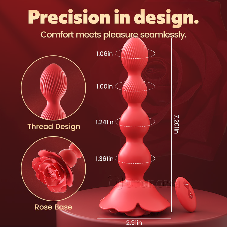 Anal Bead Vibrator with 10 Vibrations