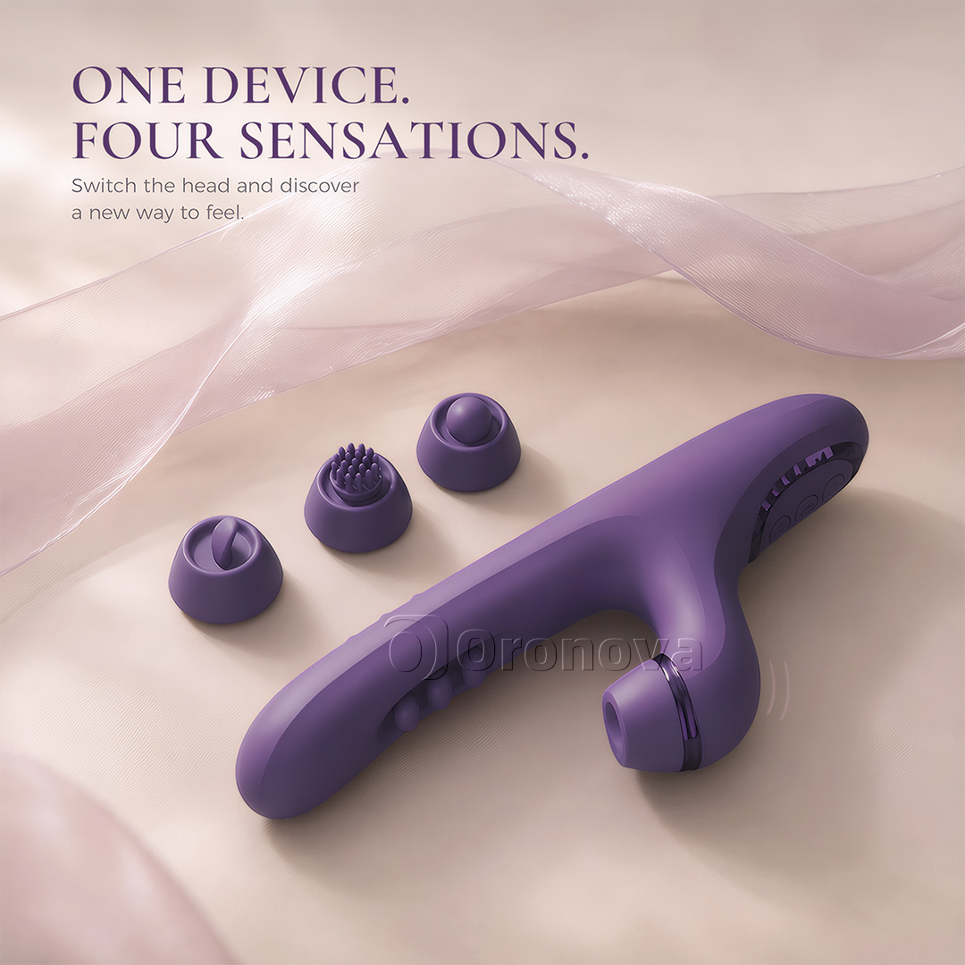 3-in-1 Multifunctional Massager|30 Modes & 4Interchangeable Attachments