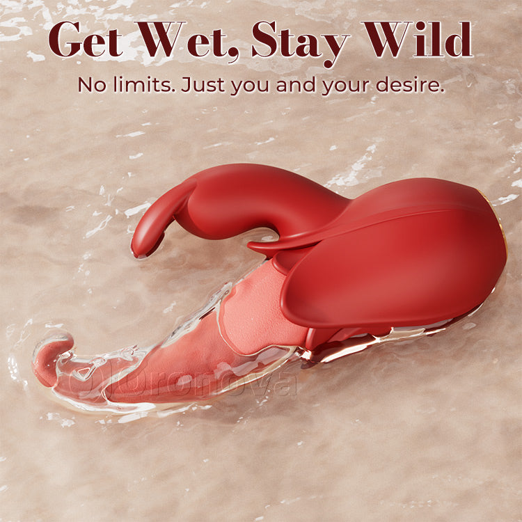 Tongue vibrator 10 modes, dual point stimulation, silent design