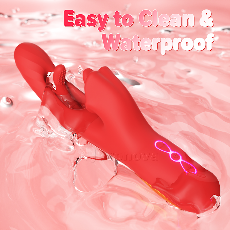 G Spot Tongue Licking Vibrator with Flapping & Rotating