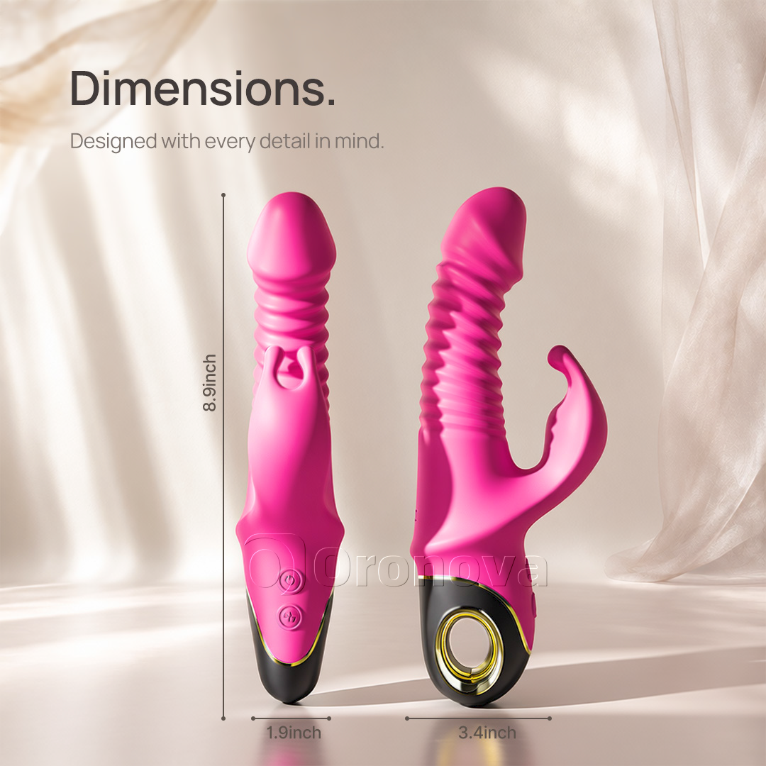 3-in-1 Thrusting & Rotating Vibrator with 9 Modes Rotation.Endless Possibilities.