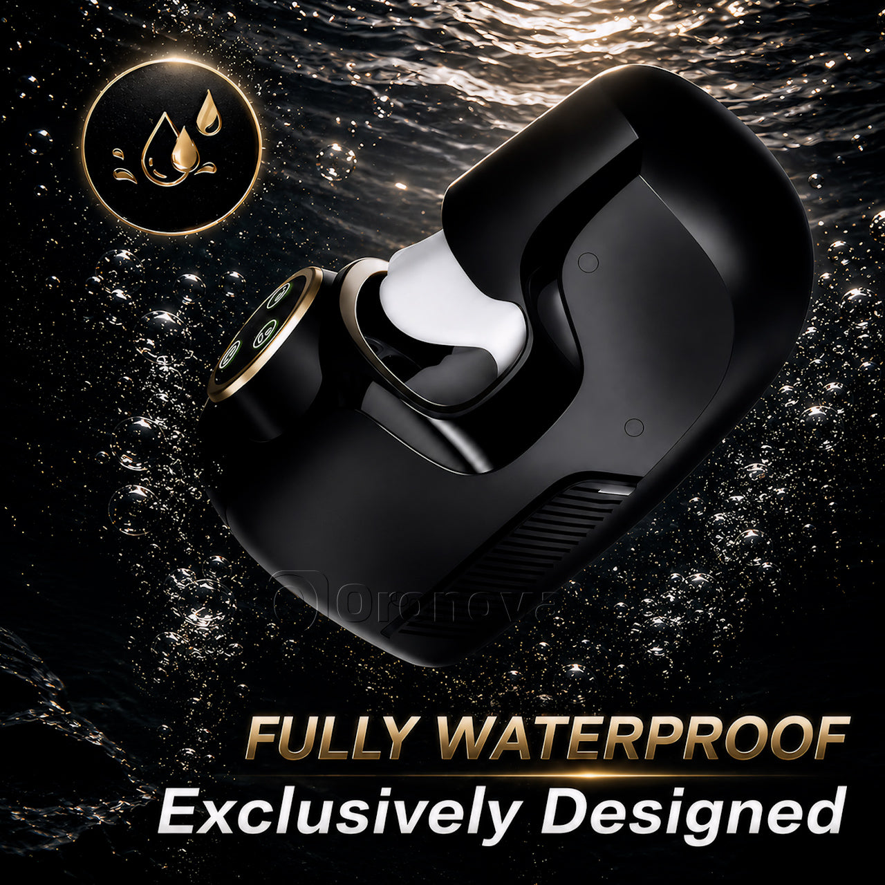 3-in-1 Male Pleasure Device，10Vibration、10Thrusting、10Clenching Modes、Switch Freely.