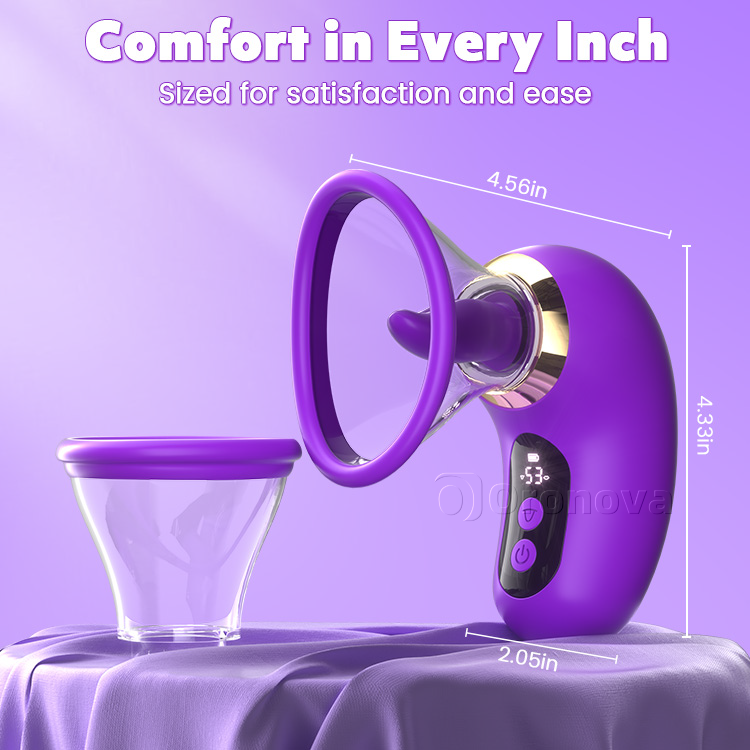 5-in-1  Sucking Vibrator with LCD Display