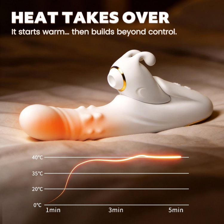 2-in-1 Detachable Suction & Thrusting Vibrator with App Control