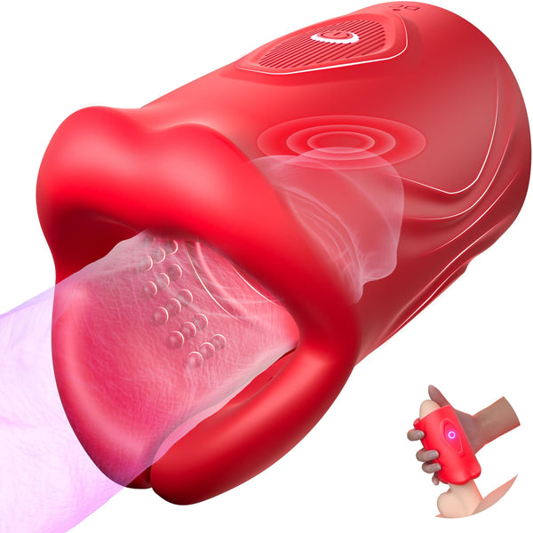 Powerful Hands-Free Masturbation Cup with 9 Vibration Modes