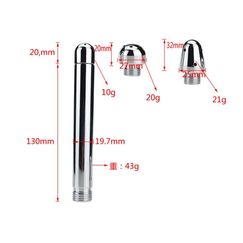 Cleaning Shower Head Metal Anus Enema Vaginal Wash Touch Cleaner