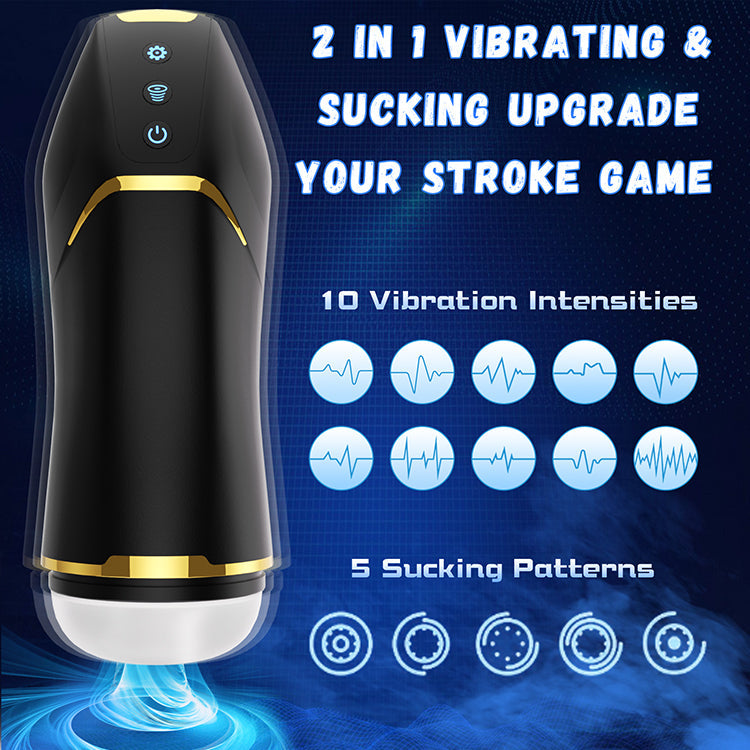 Male Masturbator with Suction & Vibration
