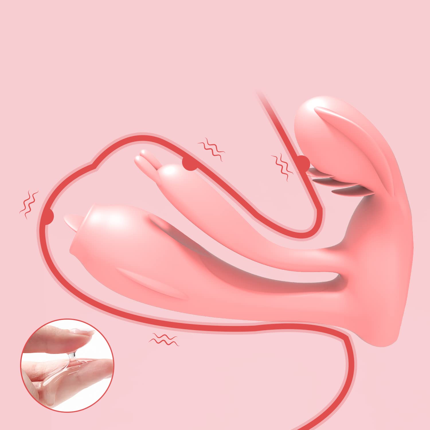 Thrusting Rabbit Vibrator with Dual Motors