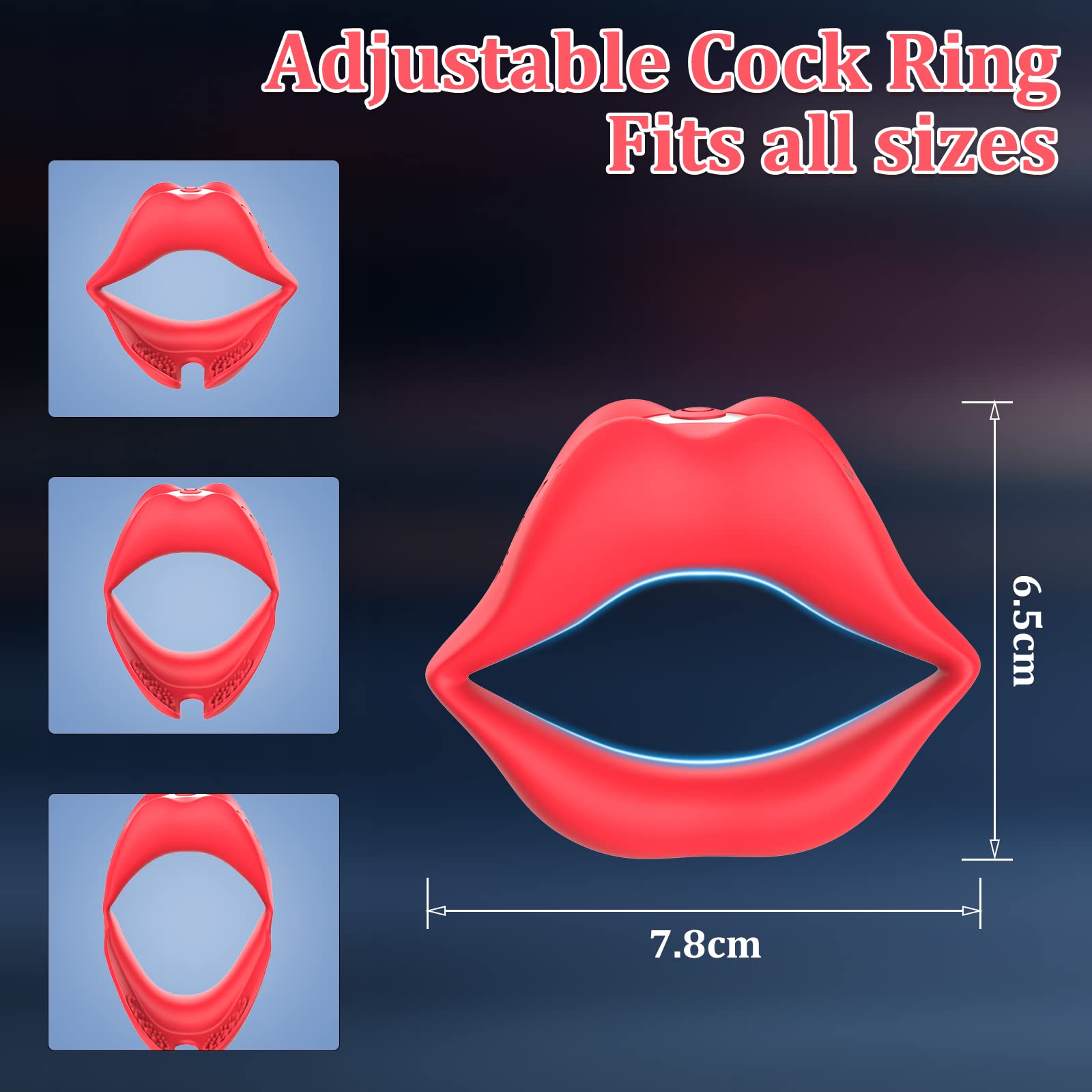 Mouth Vibrating Cock Ring