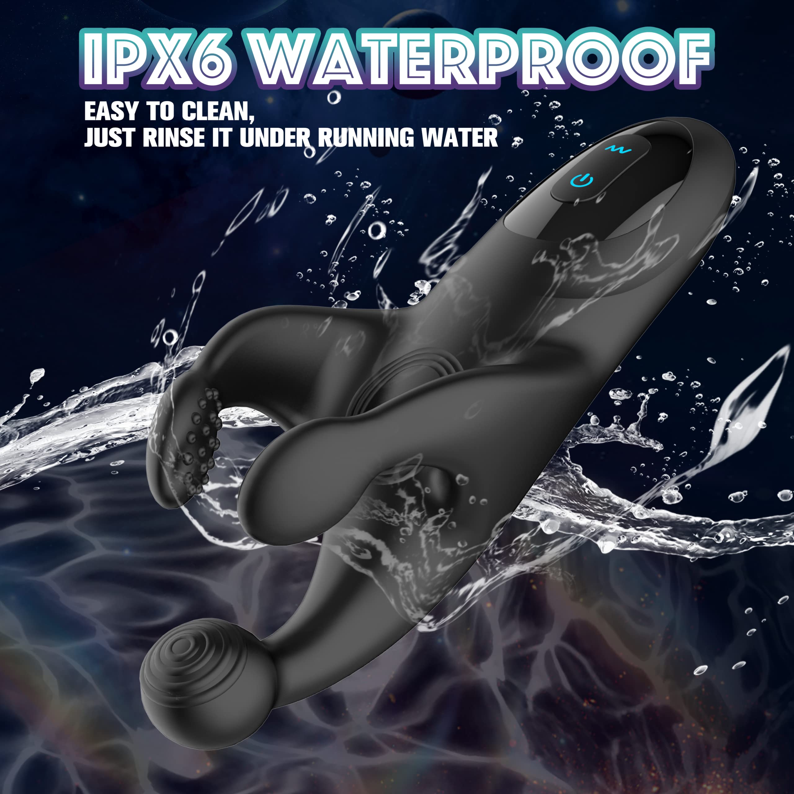 Penis Vibrator with Flaps & Vibration